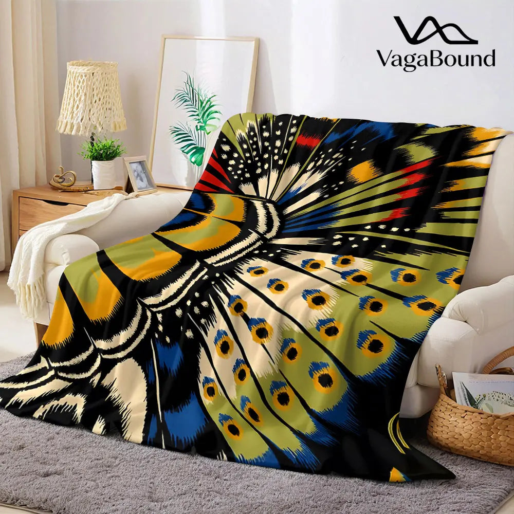 Peacock Feather Throw
