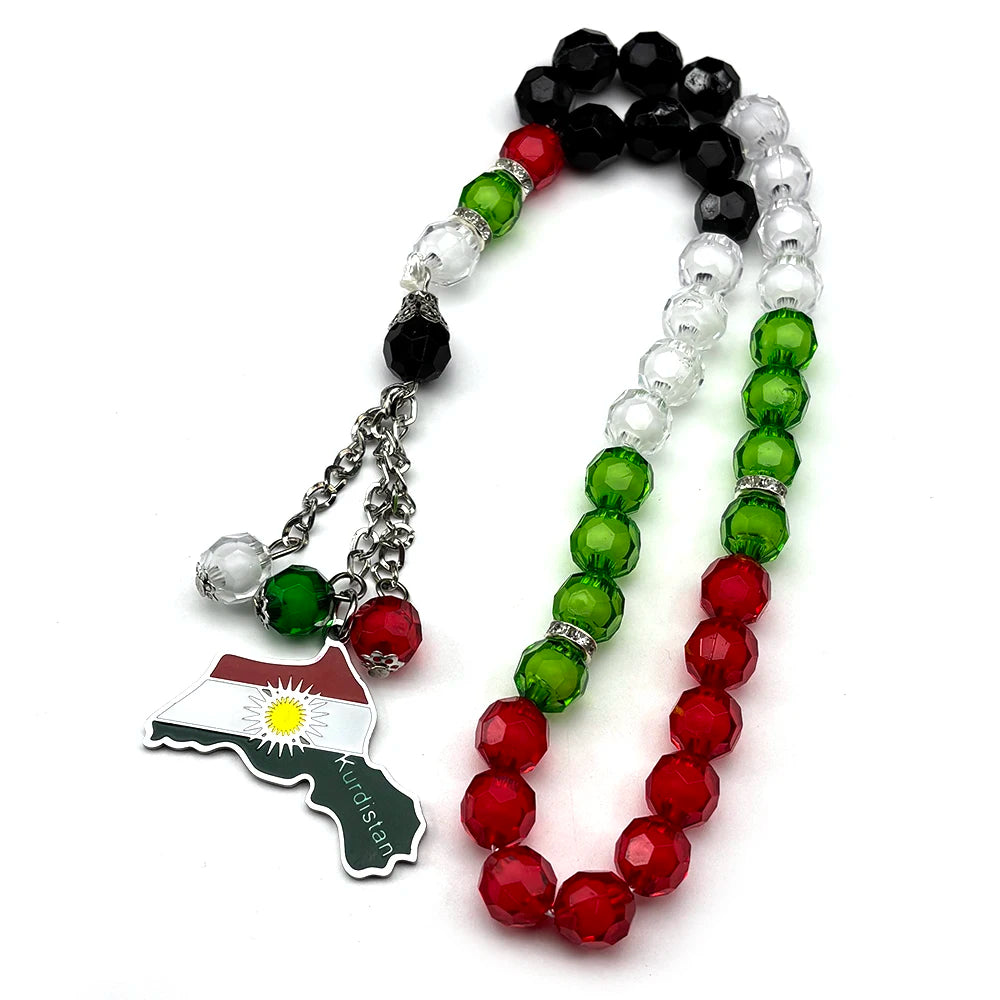 Kurdish Flag Prayer Tasbih