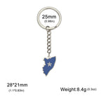 Eueavan Somali Map Pendant Keychains