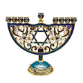 Hand Painted Candle Holder for Hanukkah
