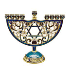 Hand Painted Candle Holder for Hanukkah