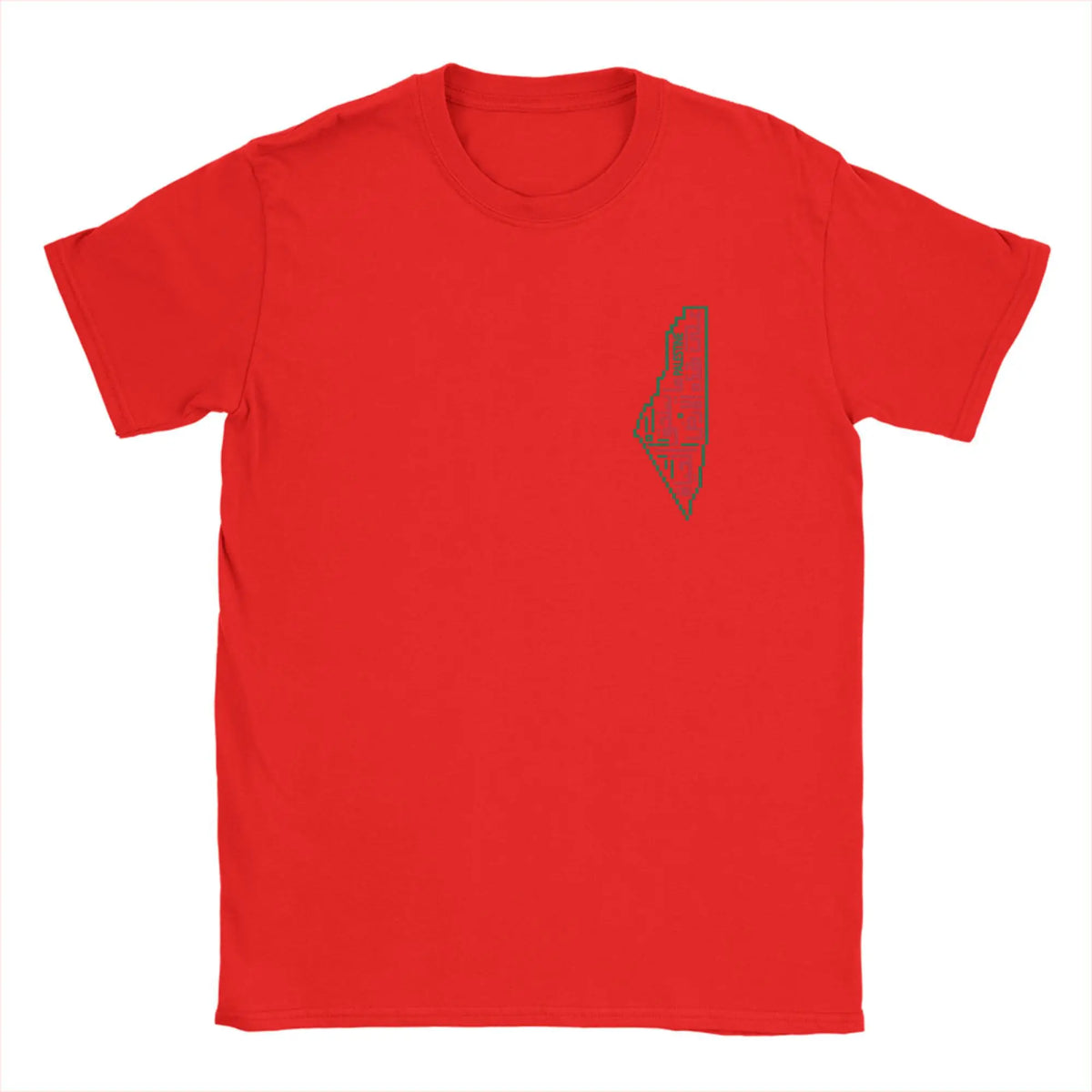 Palestine Map Cotton T-Shirt