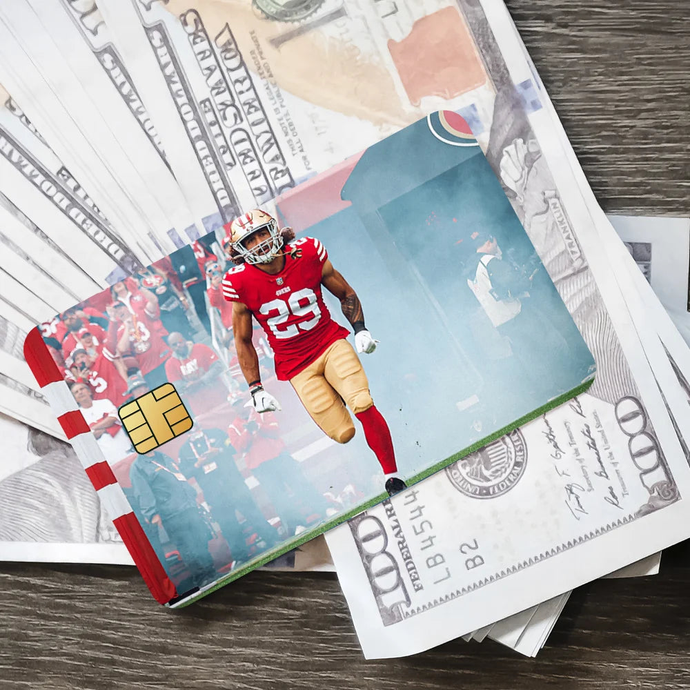 San Francisco 4-49ers NFLS Anti-Scratch Card Sticker