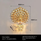 Creative Peacock Wall Lamp