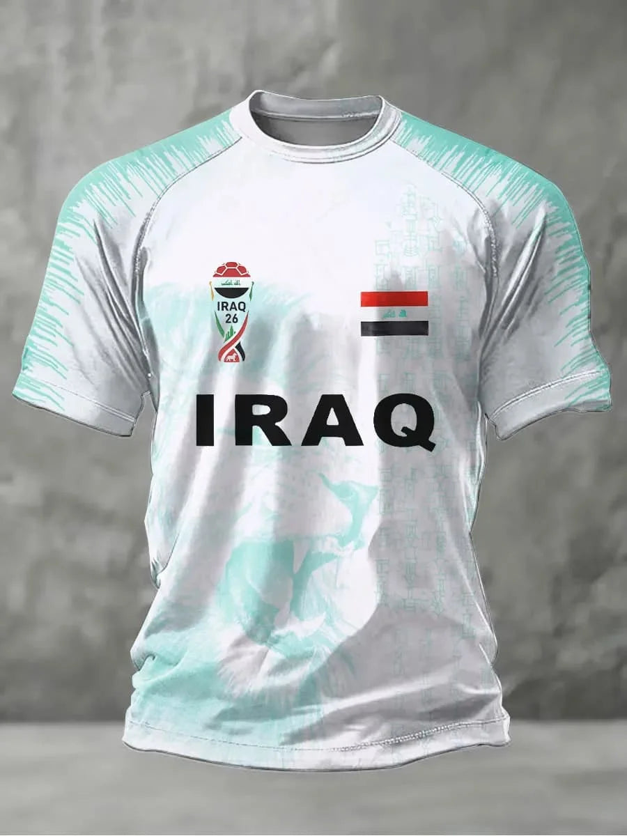 Iraq Team Soccer T Shirt