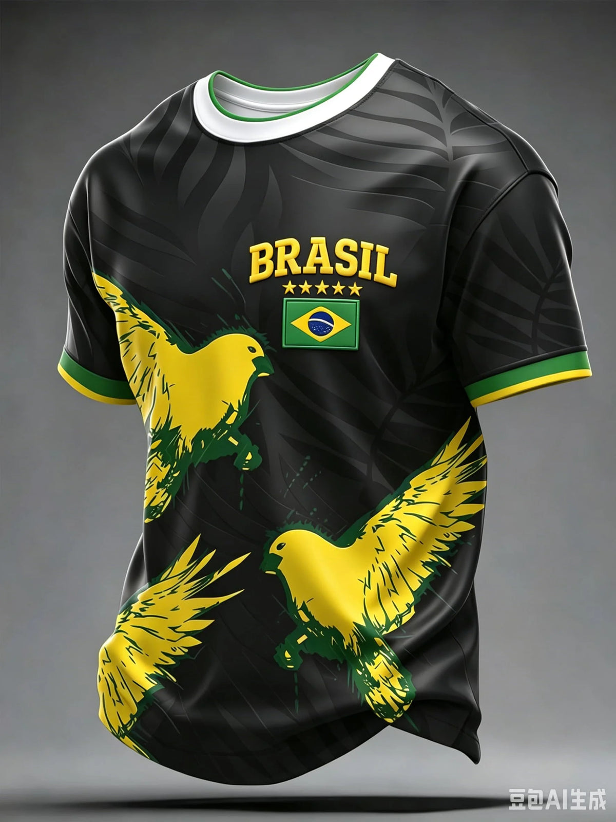 Brazil Savior Christ Pattern Tee
