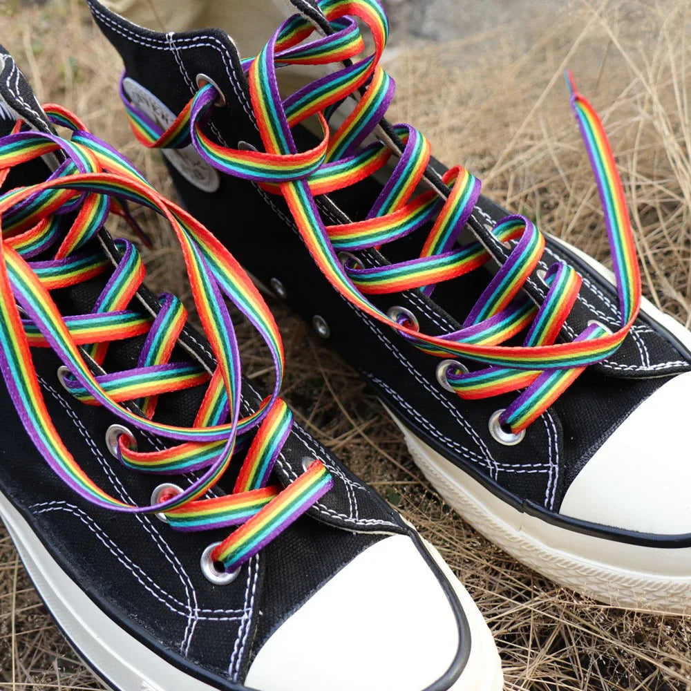 1Pair Rainbow Shoelace