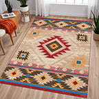 Southwestern Rug, Aztec Tribal, Native American Design