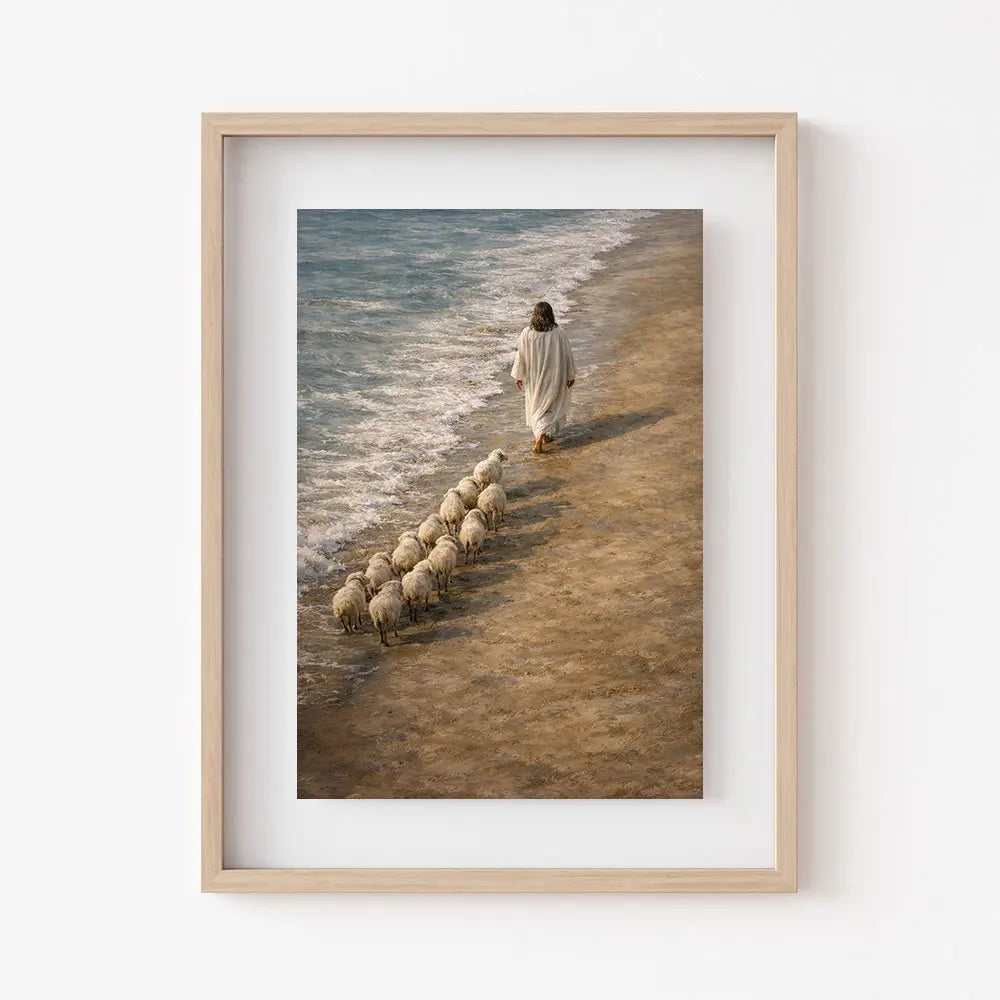 Jesus Leading the Twelve Full Poster Canvas