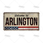 Welcome To USA City Car Plate