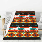 Native American Navajo Boho Aztec Pattern Blanket