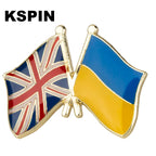 Ukraine Flag Badge with Other Countries