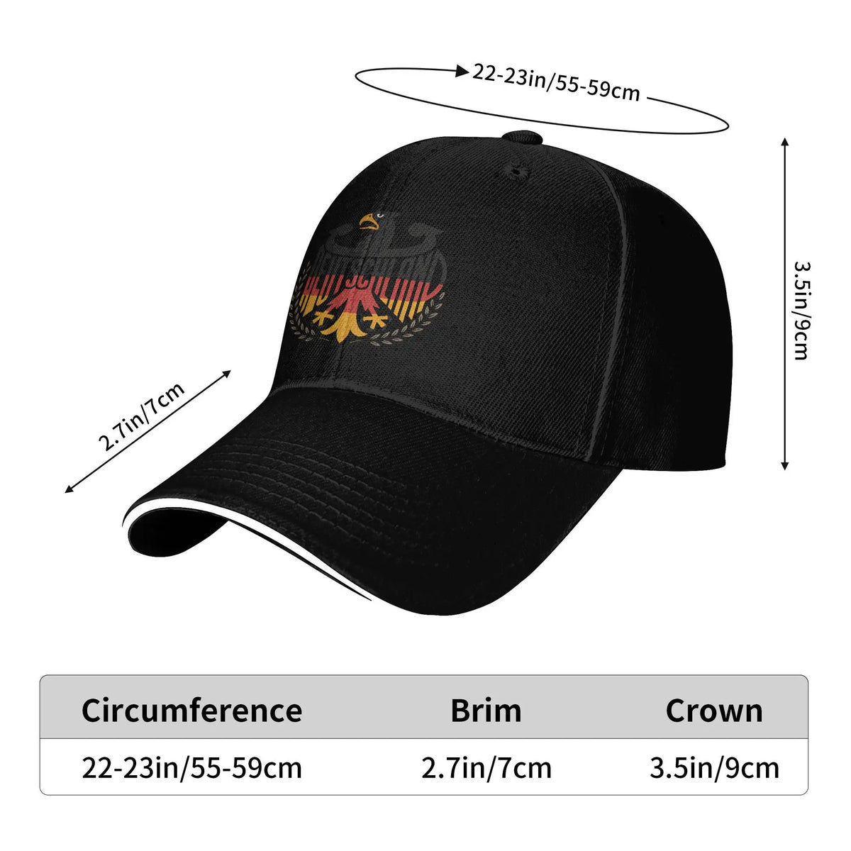Casual Baseball Cap Germany Deutschland