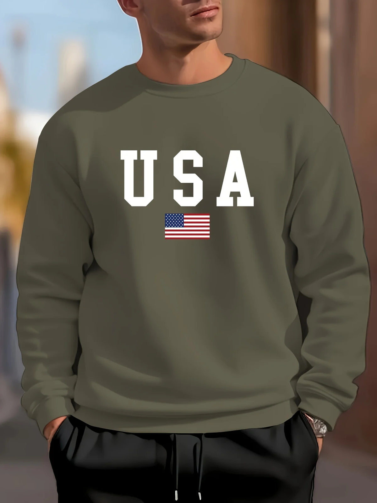 USA Flag Sweatshirt