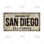 Welcome To USA City Car Plate