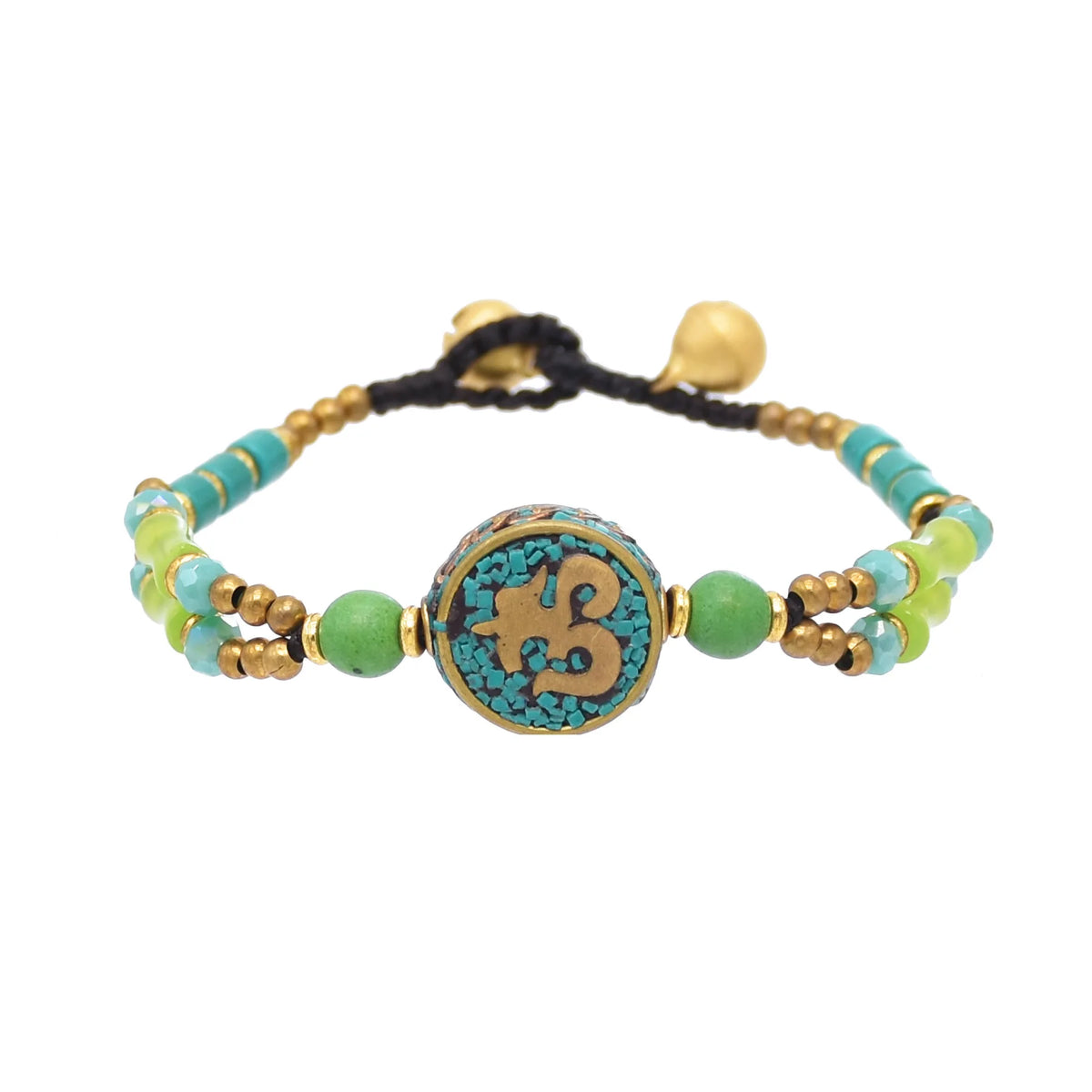 Vintage Tibetan Ethnic Colorful Stone Bead Bracelet