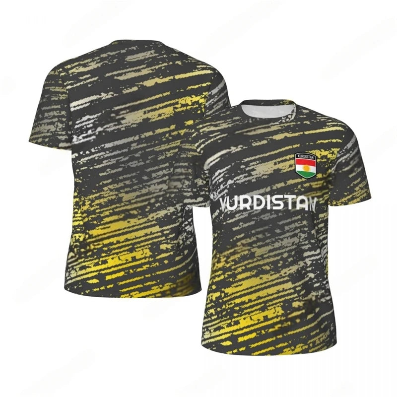 KURDISTAN 3D Print Sports Quick-dry Breathable Men T-shirt