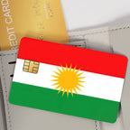Flag of Kurdistan Poster Film Skin Cover Credit Card Stickers