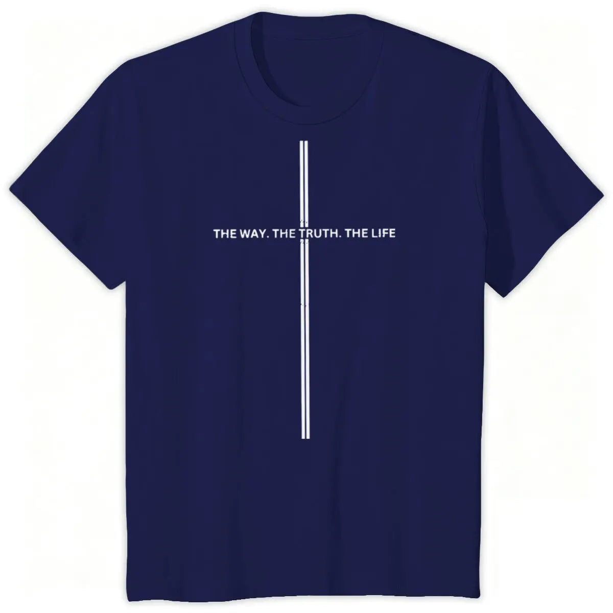 Jesus Cross Print Christian T-shirt