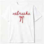 Nebraska Bow  T Shirt