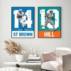 Famous Sports American Football Poster  NFL stars