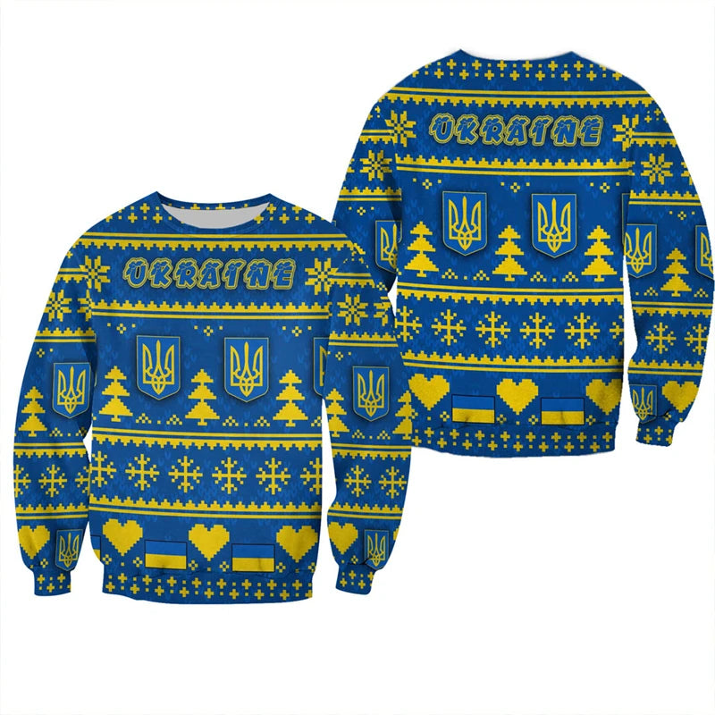 Ukraine Flag 3d Printed Sweatshirts