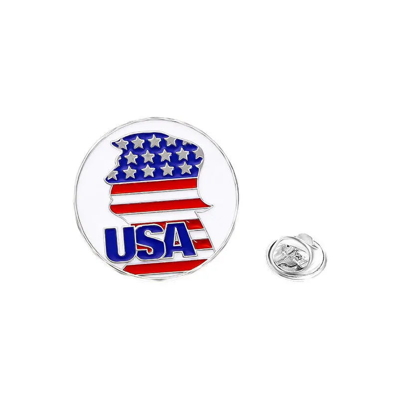 American Flag Enamel Pin Brooch