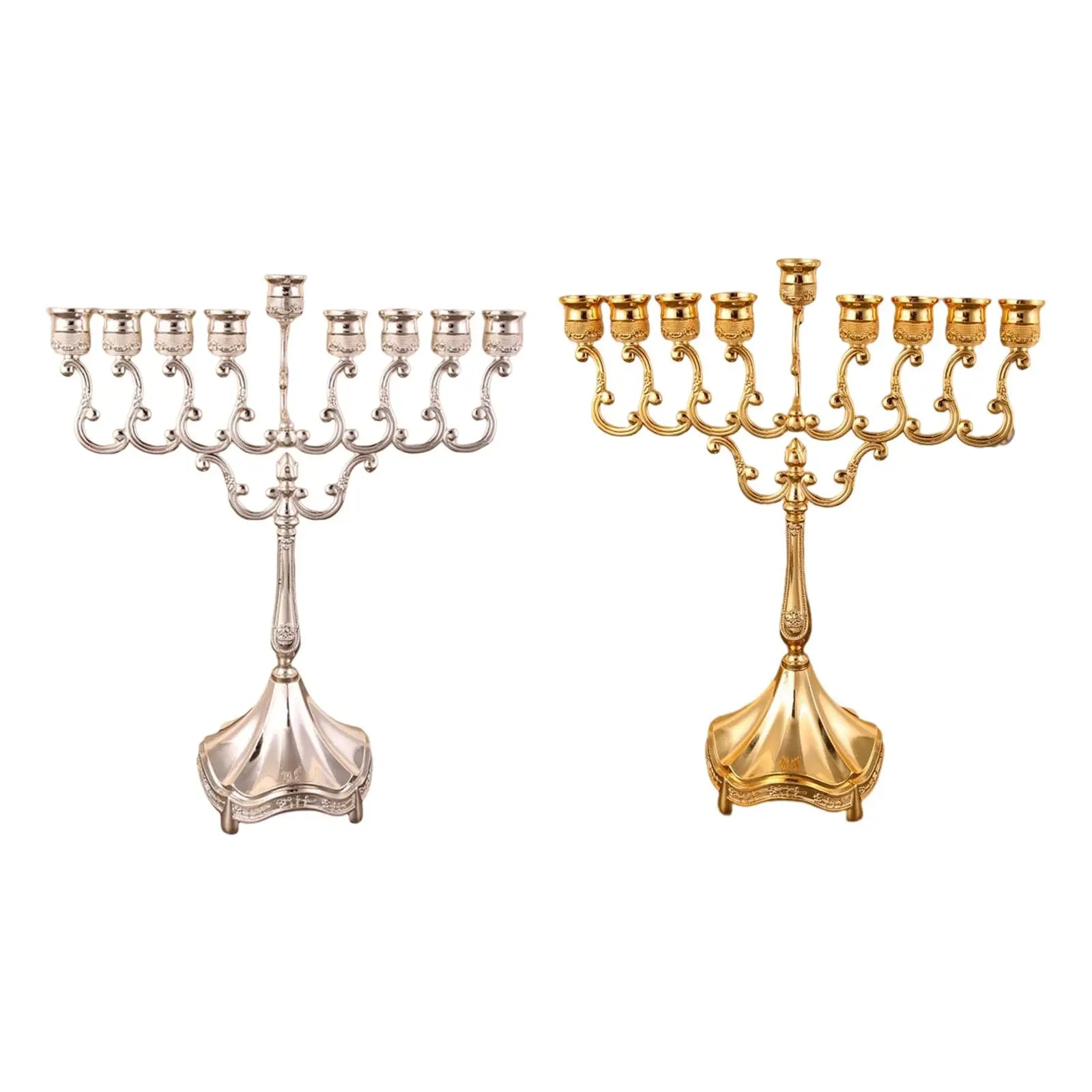 Hanukkah Menorah Candle Stands Tabletop