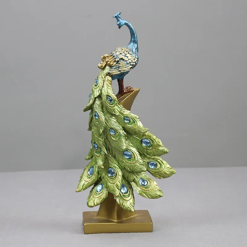 Statues Peacock Home Decoration