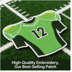 10/12PCS  Wholesale Embroidery Patches Rugby for Clothing