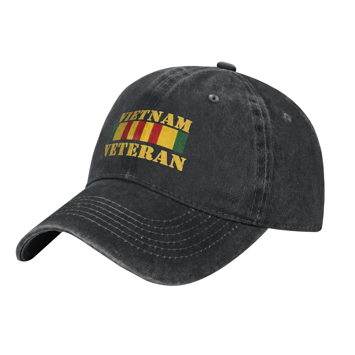 Vintage Veteran Service Medal Baseball Cap