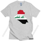 Iraq Flag Map T Shirt