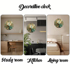 Magnificent Peacock Wooden Wall Clock