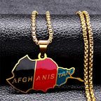 Kurdistan Region Map Necklace