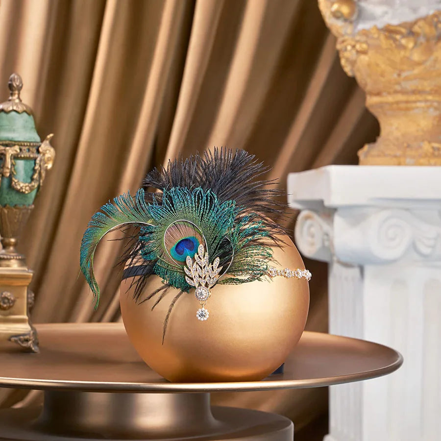 Peacock Feather Headband