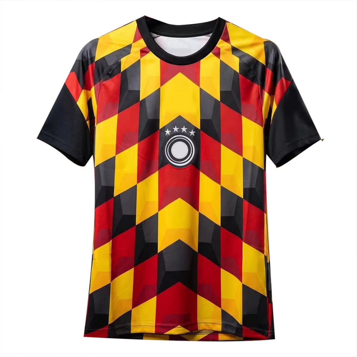 Men's Germanyy 2026 Black Plaid Jersey Football