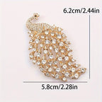 Luxury and fashionable peacock pin
