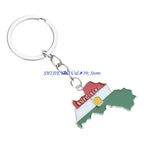 Kurdistan Country Map Flag necklace or keychain