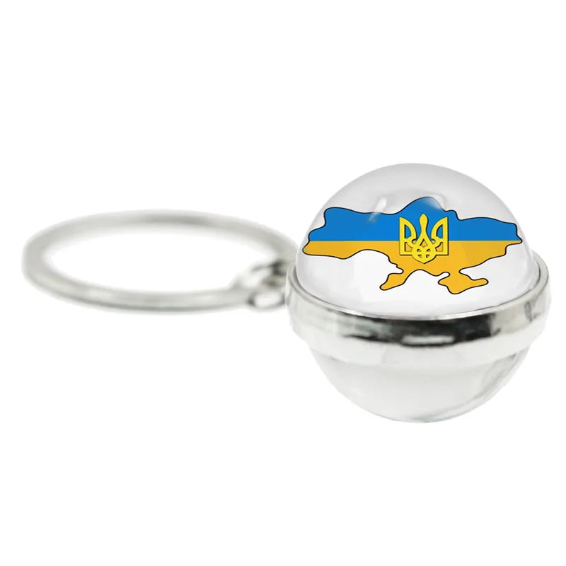 Ukraine Flag Trident Symbol