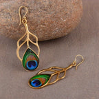 Peacock Feather Earrings