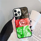 حافظات غطاء لهواتف آيفون 17 اير 16 15 14 12 13 11 برو ماكس آبل بلس SE2020 كوكيه بتصميم علم أفغانستان