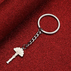 Stainless Steel Yezidi Peacock & Lalish Keychain