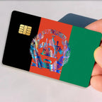 Afghanistan Flag Credit Skin Cover Card Stickers