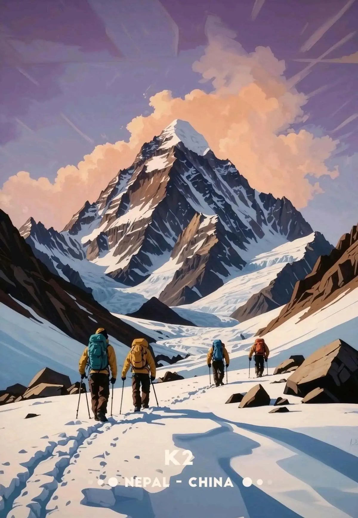 Stunning Mountain Landscape Posters Himalayan Nepal