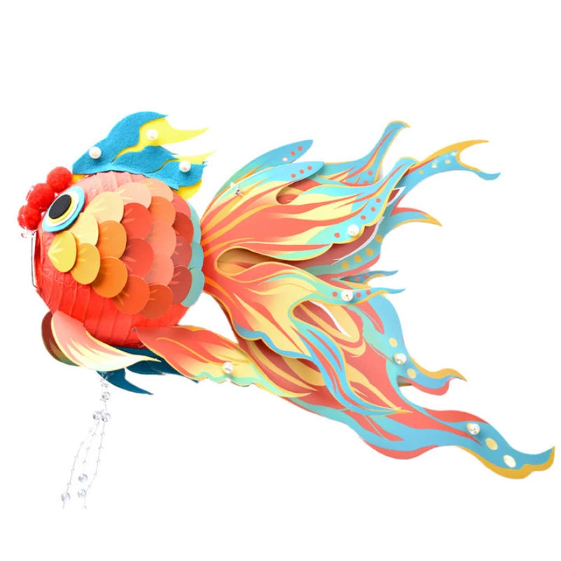 Mid-autumn festival ancient style fish lanterns holiday party decor