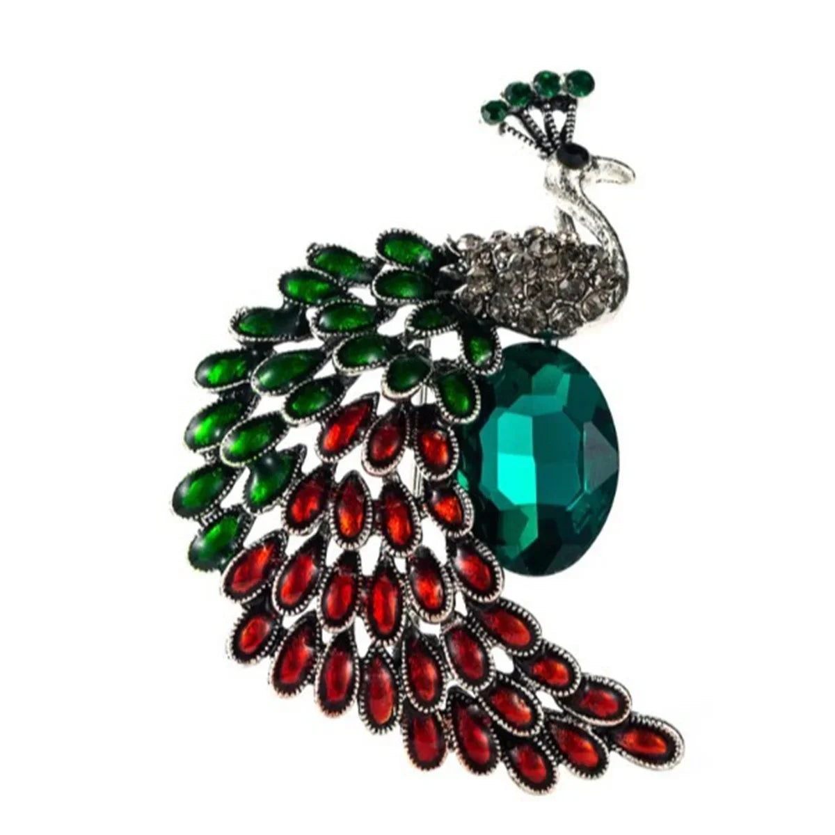 Personalized Peacock Brooch Beautiful and Elegant Pin