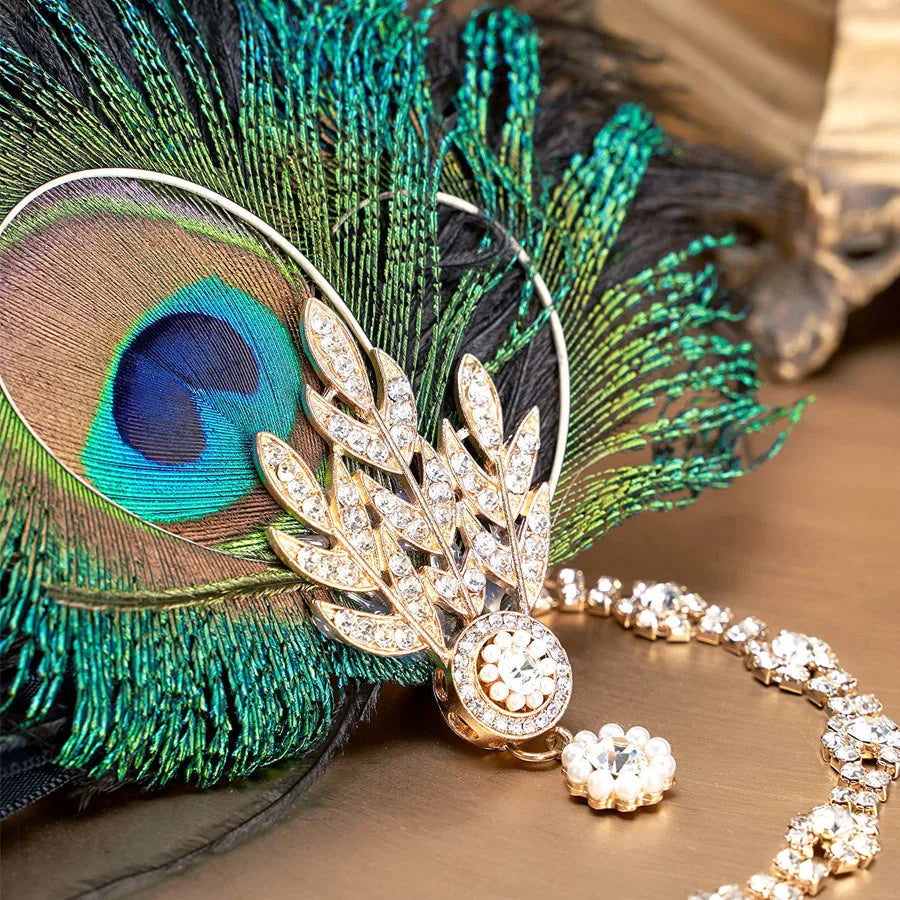 Peacock Feather Headband