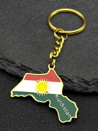 Kurdistan Region Map Necklace