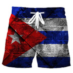 Cuban Flag Beach Shorts