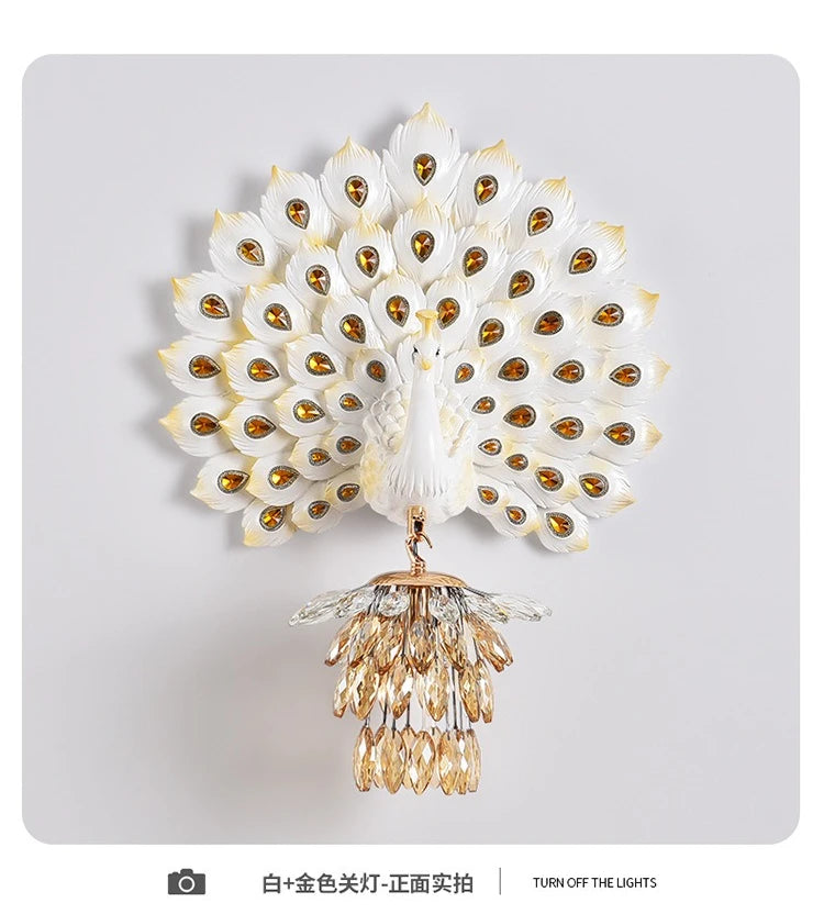 Creative Peacock Wall Lamp